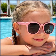 6 Colors Kids Polarized Sunglasses UV Protection Cute Silicone Frame Korean