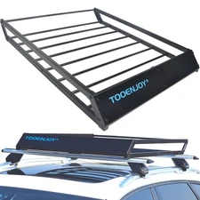 TOOENJOY Roof Rack Cargo Basket, 43’’x 35’’x 4.7’&