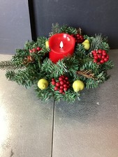 Vintage Christmas Table Centerpiece Candle & ...