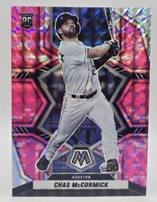 2022 Panini Mosaic Chas McCormick Pink Mosaic Prizm RC Rookie Card 223 Astros . rookie card picture