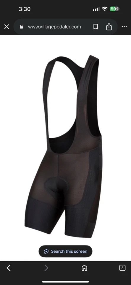 Pearl Izumi Para hombres Carga Babero Forro Pantalones Cortos Ciclismo Negro Bolsillos Acolchados L Foto 2 de 4