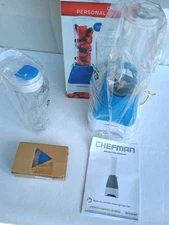 CHEFMAN Ultimate Personal Blender Model R18J-BLUE New