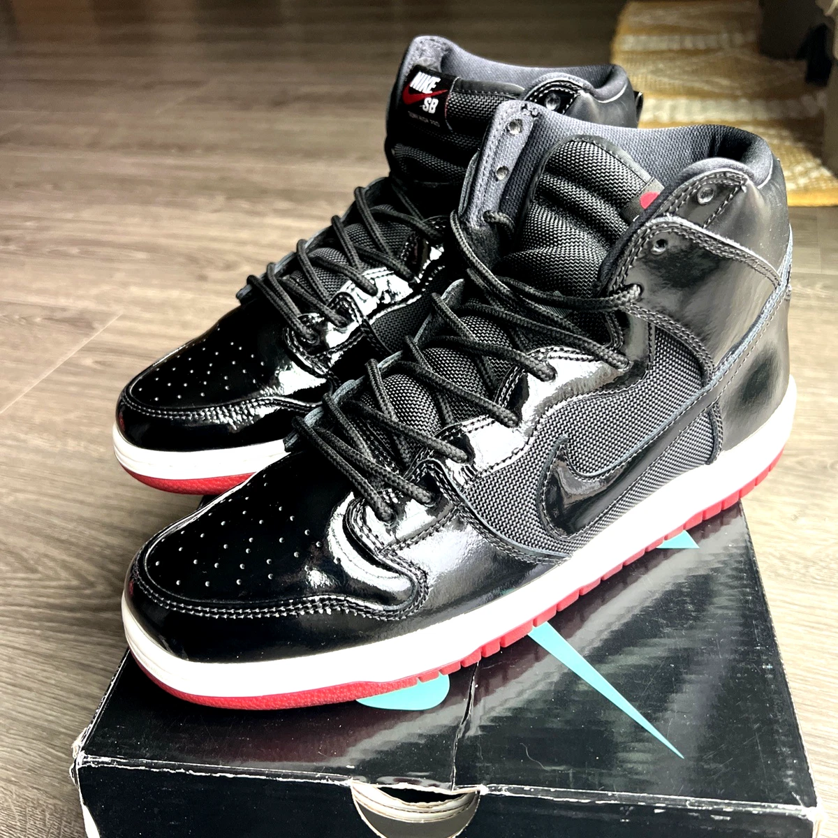 Nike Dunk SB High Rivals Pack Bred AJ11 AJ7730 001 Sz 10 Jordan Playoffs Dunk High SB  main image 3