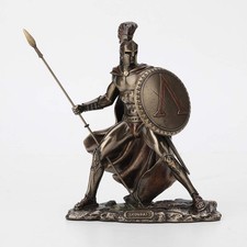 Veronese Design 7 1/4 Inch Spartan King Leonidas Cold Cast Resin Bronze Statue