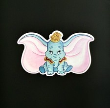 Disney Dumbo Baby Elephant Cartoon Painting Art Magnet