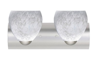 Besa Lighting 2WZ-412219-LED-SN Bolla Bathroom Vanity Light Satin Nickel