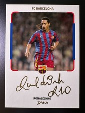 2025 Daka FC Barcelona Team Set Soccer Printed Autograph - Ronaldinho No.1