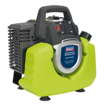 Benzin Stromerzeuger Inverter, 2 Takt Motor, 1000W 230V, Sealey G1000I B