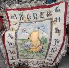 Vtg 1997 Classic Pooh Red Calliope Winnie the Pooh 5 Piece Crib Bedding Set