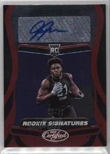 2020 Certified Rookie Signatures Red Etch 16/25 Jaylon Johnson #RS-JJ Auto 11b4