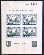 ESPAÑA VIÑETAS GUERRA CIVIL HB NUEVA PI DE LLOBREGAT-CIBELES AZUL