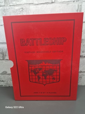 Schlachtschiff Vintage Bücherregal Edition von WS Game Company Deluxe Strategiespiel Neu