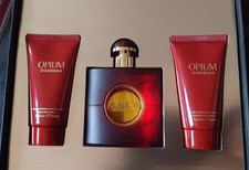 Vintage Yves Saint Laurent Opium Gift Set. (50ml Spray, Shower Gel, Body Cream.)