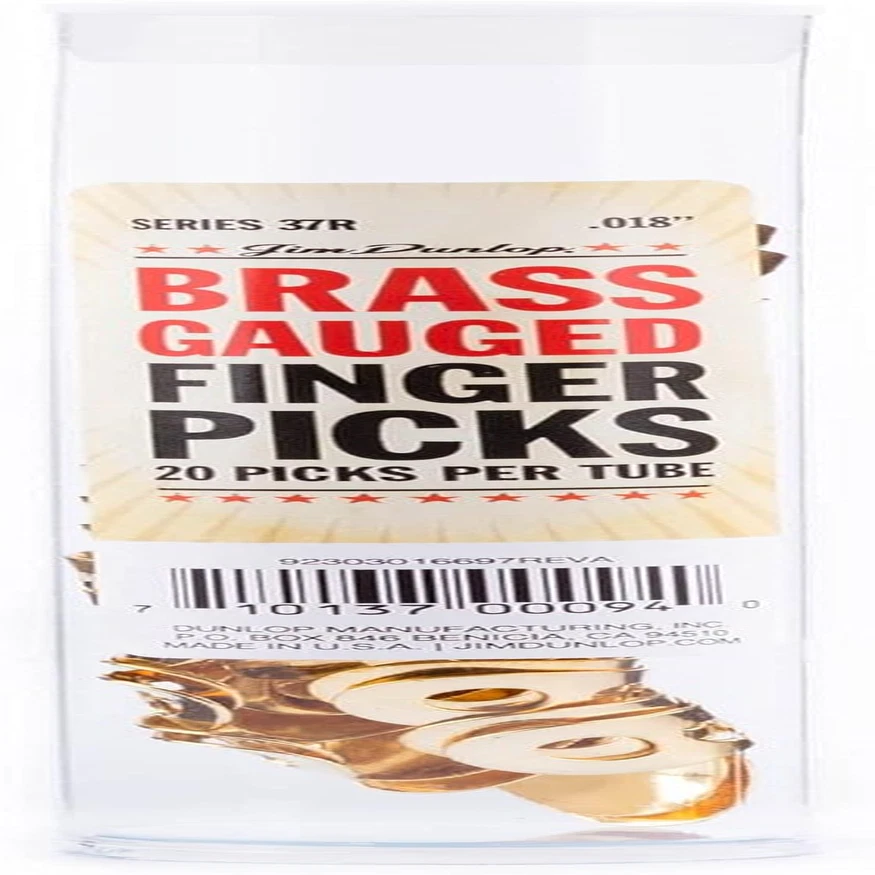 37R.018 Brass Fingerpicks, .018", 20/Tube Foto 3 de 3