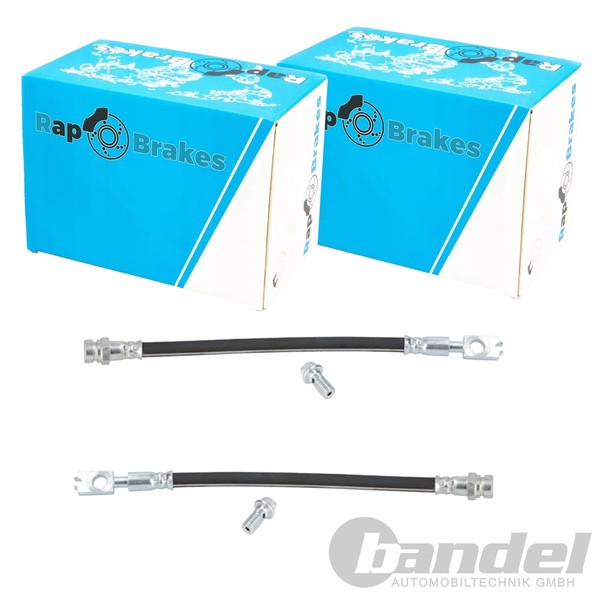 2X Rap Brakes Bremsschlauch Hinten Links+Rechts Passend FüR Audi A1 A3 Seat Leon-image