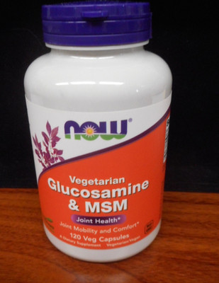 NOW Glucosamine & MSM Chondroitin Sulfate 120 Count Joint Health Support
