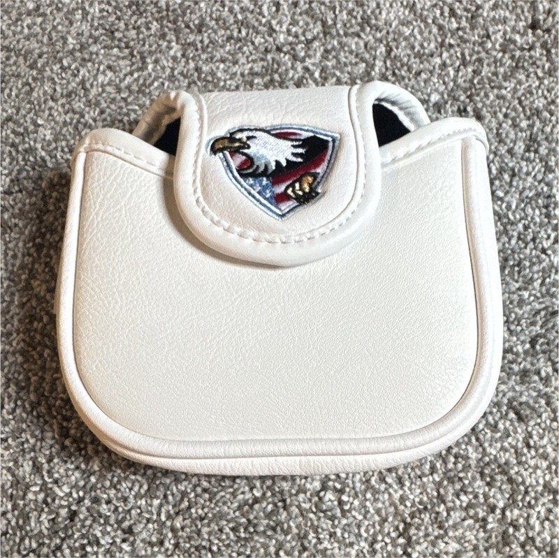 Bettinardi Proudly American White Putter Headcover Eagle Flag Embroidered
