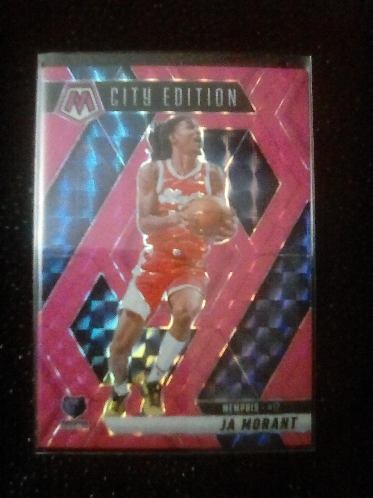 2024-25 Panini Mosaic #281 Ja Morant pink Fluorescent Mosaic #/10