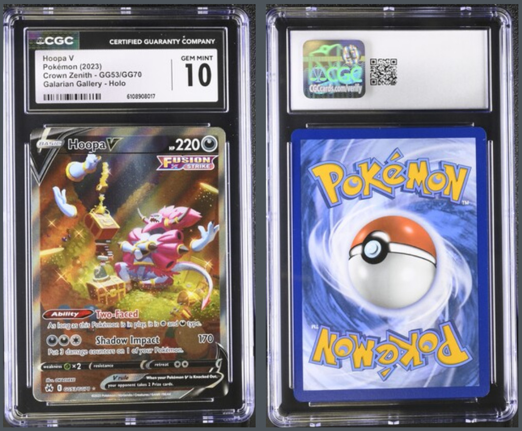 Hoopa V GG53/GG70 CGC 10 - Crown Zenith - GEM MINT - Fast Free Shipping!