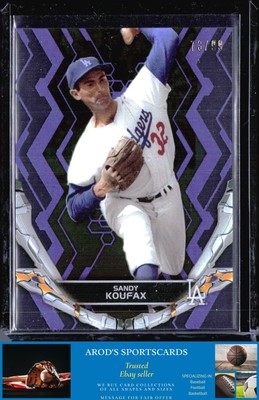2019 Topps High Tek *Sandy Koufax **Card #82** PURPLE #'d /99