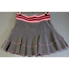 Vint O G Tiered Mini Skirt Medium Y2K Preppy Clueless Blonde Wide Waist Coquette