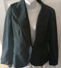 New York  Company - Women's Black/White Casual Striped Blazer. Size 8. GUC