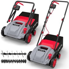 NETTA 1500W Lawn Scarifier and Aerator - 320mm Electric Garden Rake & Moss