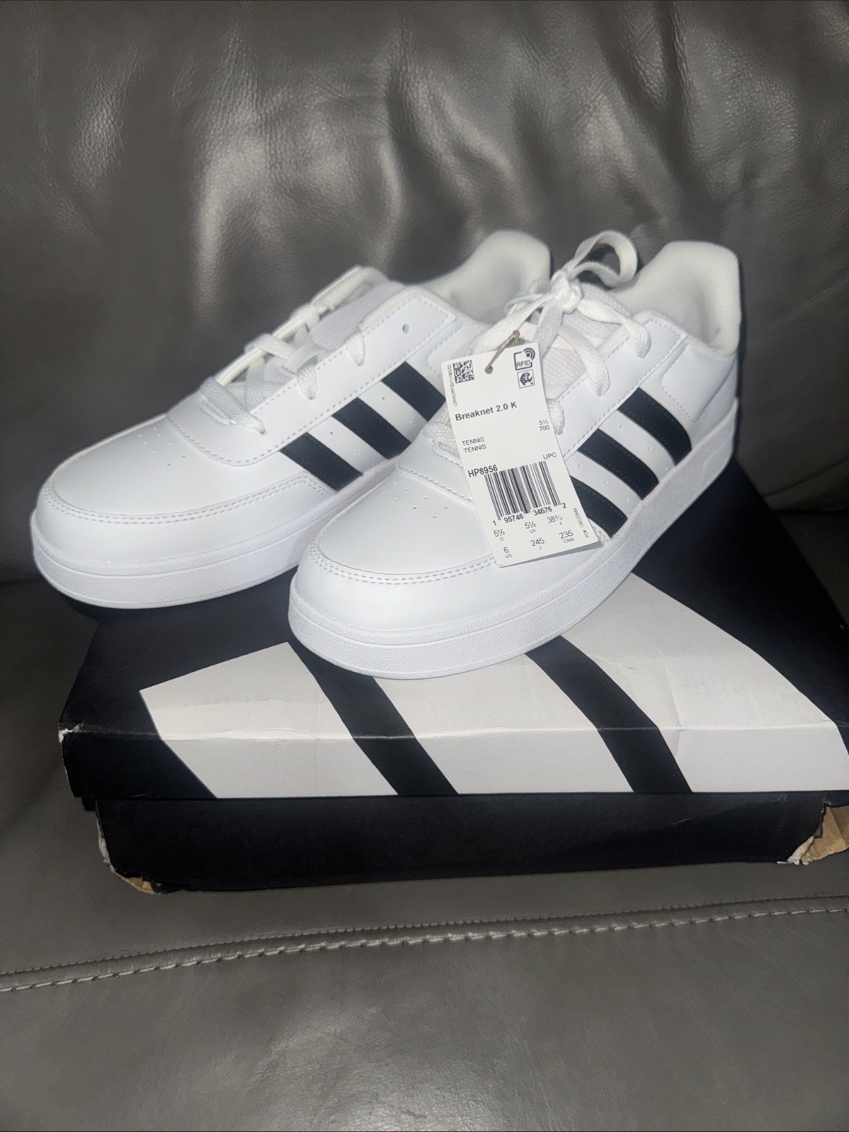 Low Top Sneakers White Size 6 New