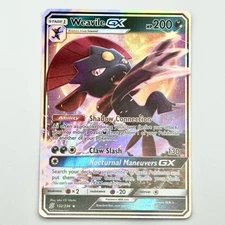 Weavile GX 132/236 Near Mint Unified Minds Ultra Rare Holo Pokemon TCG Card