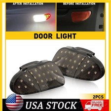 Pair LED Interior Door Courtesy Light Fit 1997-03 Ford F-150 F-250 Smoked Lens B