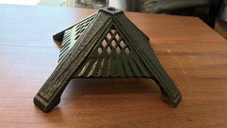 ANTIQUE VINTAGE CAST IRON ART DECO FLOOR LAMP BASE LIGHT PART