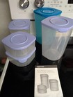 Tupperware FRESH N COOL Set/2 Sm 1 Med & 2 Lg Keeper Containers w/Seals — photo 3