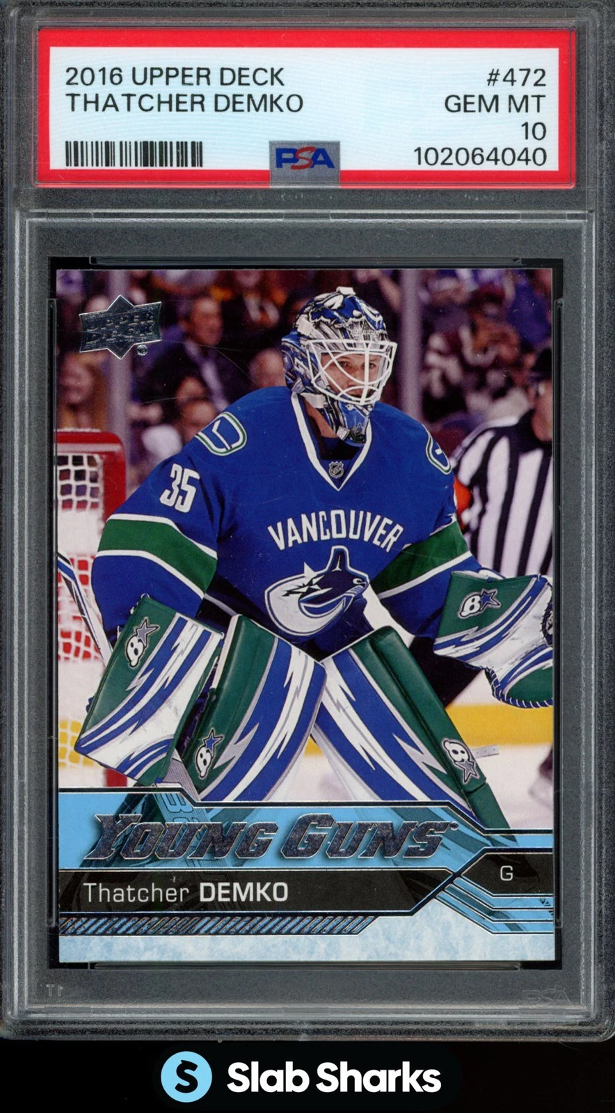 Thatcher Demko trading card