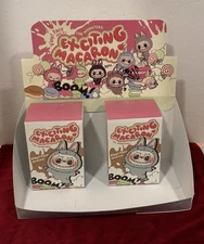 Pop MART Labubu the Monsters Exciting Macaron Blind Box 2 Sealed And Display Box