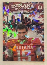 Fernando Mendoza College Indiana rookie Holographic Card! Heisman Trophy