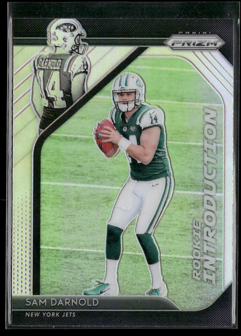 2018 Panini Prizm #RI-3 Sam Darnold Rookie Introduction Prizm New York Jets