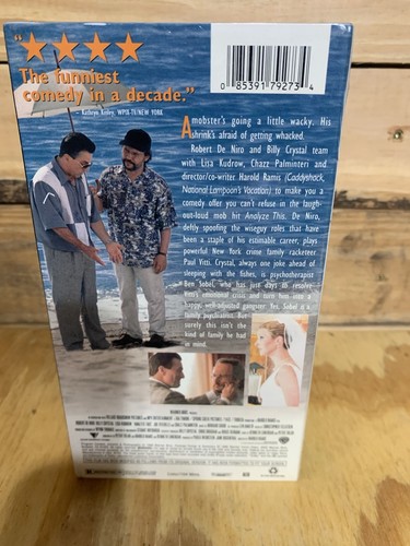 Analyze This VHS 1999 Robert De Niro Billy Crystal Comedy Factory Sealed Warner - Picture 3 of 6