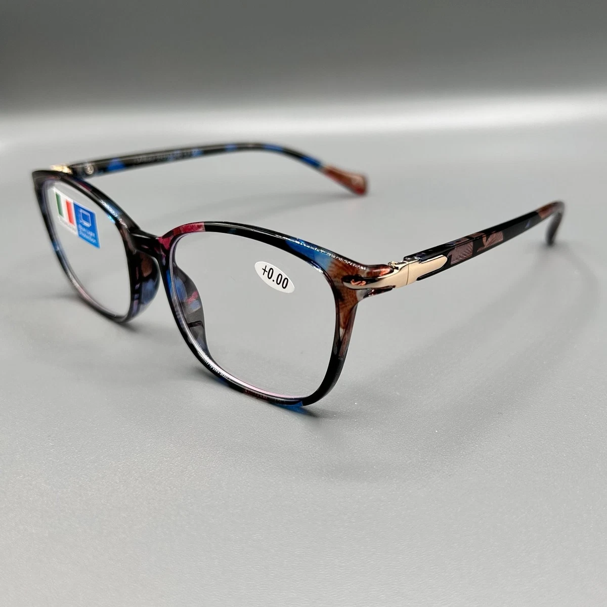 LA-Nola Blue Light Protection Glasses 52-18-140 Multi Color Frame Display +0.00
