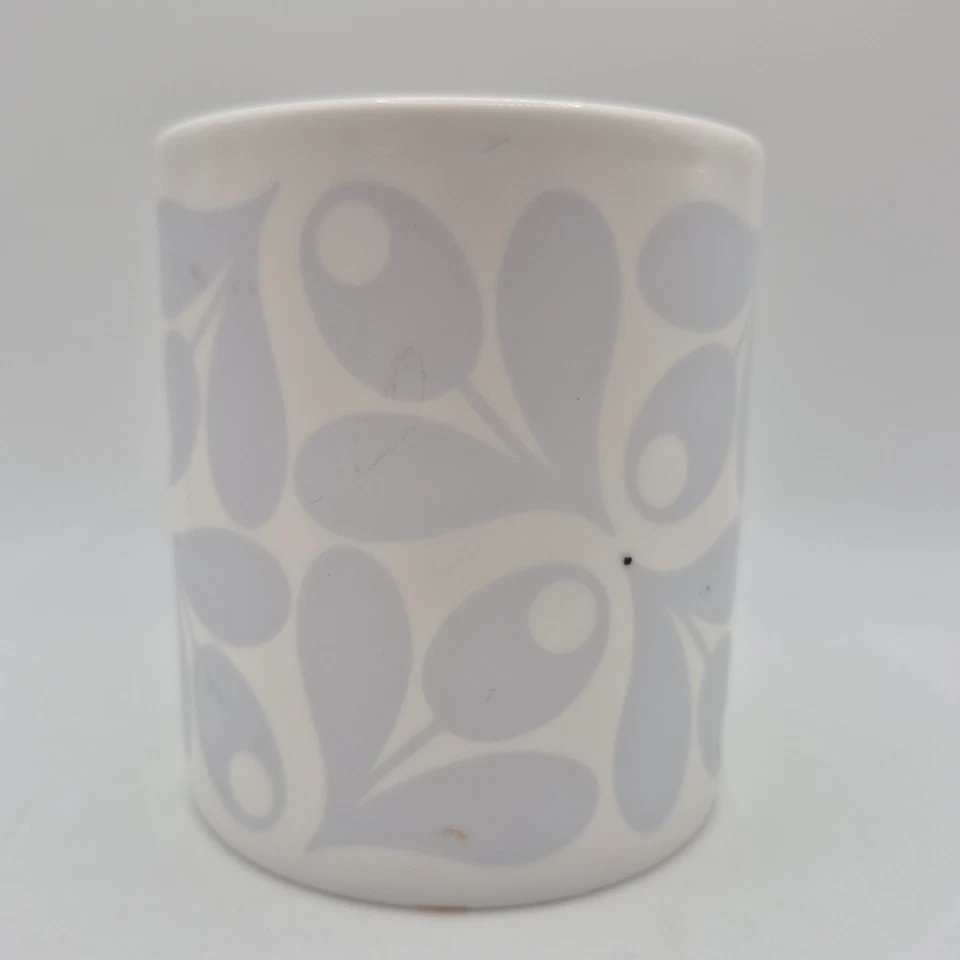 Taza de cerámica artística Orla Kiely & D Rowan 2012 patrón geométrico porcelana de hueso rara Foto 4 de 4