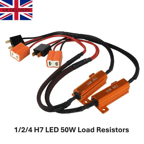 1/2/4x Lumière LED H7 CANBUS 50W 6Ohm Résistance de Charge Avertissement Sans Erreur Annulation