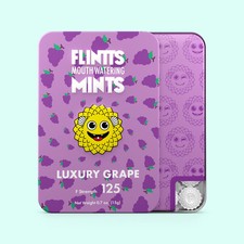 Flintts Mouth Watering Mints - Luxury Grape - F Strength 125 - Dry Mouth Mint