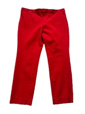 Banana Republic Sloan Red Dress Pants Women’s Size 12  Straight Slim Fit Career