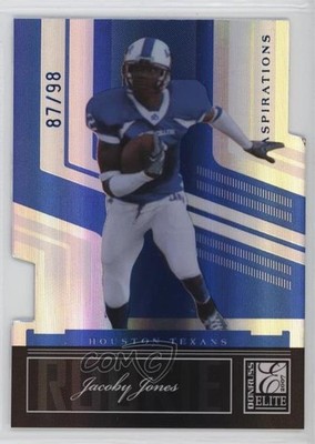 2007 Donruss Elite Aspirations Die-Cut 87/98 Jacoby Jones #145 Rookie RC 0b12