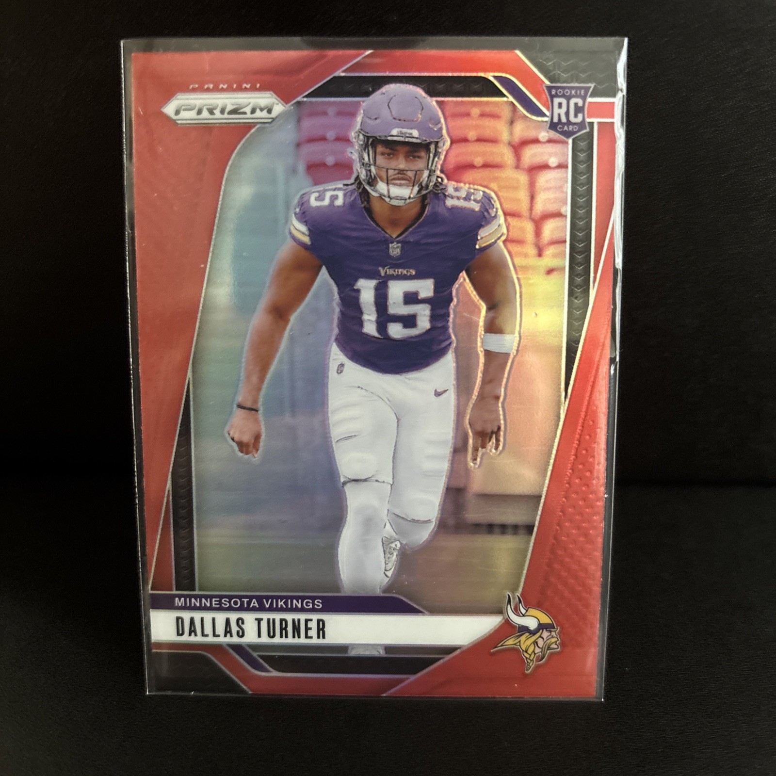 2024 Panini Prizm Vikings Dallas Turner Retail Case Hit Red Rookie RC SSP 324