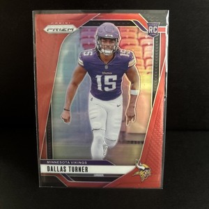 2024 Panini Prizm Vikings Dallas Turner Retail Case Hit Red Rookie RC SSP  324