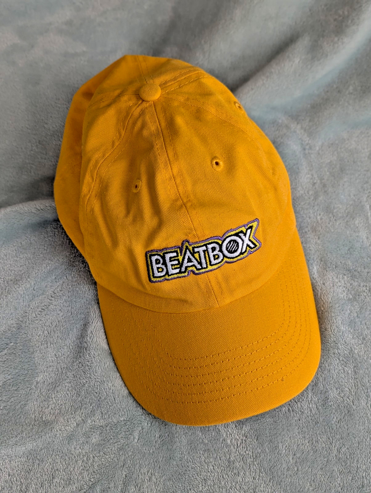 BeatBox Yellow Strapback Baseball Hat Embroidered… - image 1