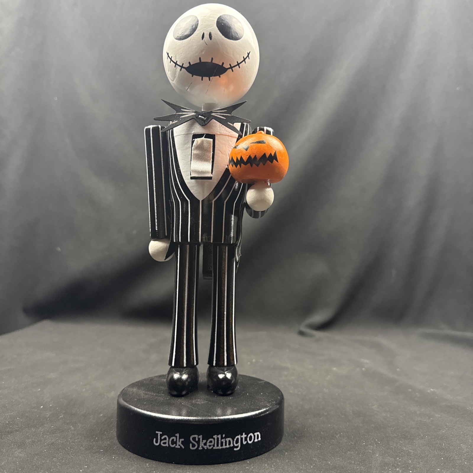 Disney The Nightmare Before Christmas Jack Skellington Nutcracker 11” Wood New
