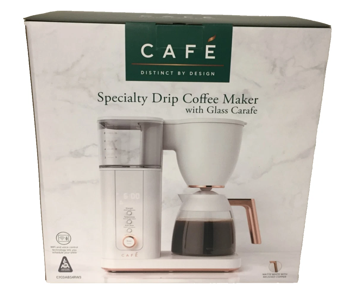 Café Specialty Drip Coffee Maker 10-Cup Glass Carafe WiFi Enabled Voice to Brew