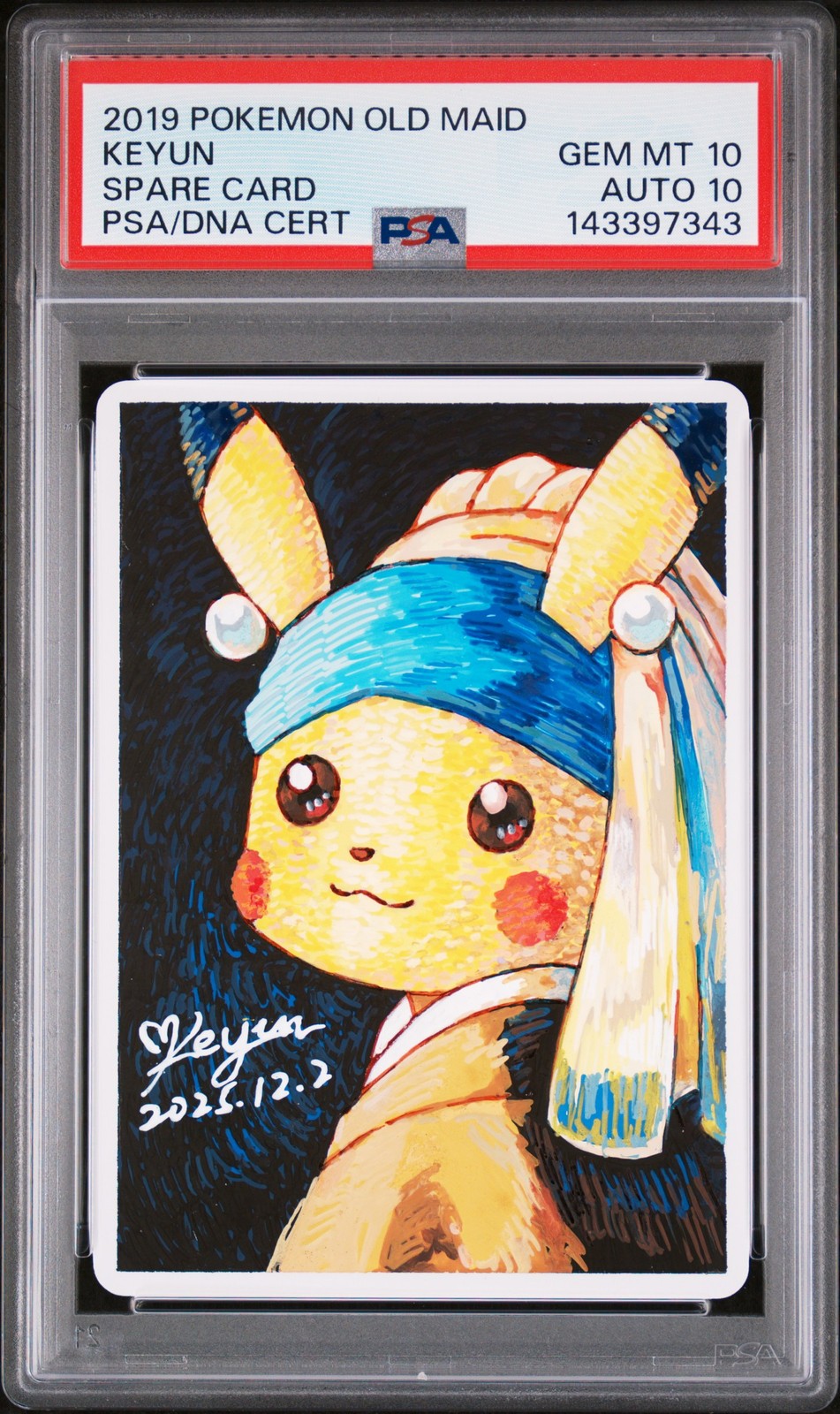 2019 POKEMON OLD MAID SPARE CARD PSA 10 DNA AUTO 10