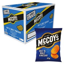 26 Pack McCoy's Salt & Malt Vinegar Grab Bag Crisps 45g x26 - Bulk Value